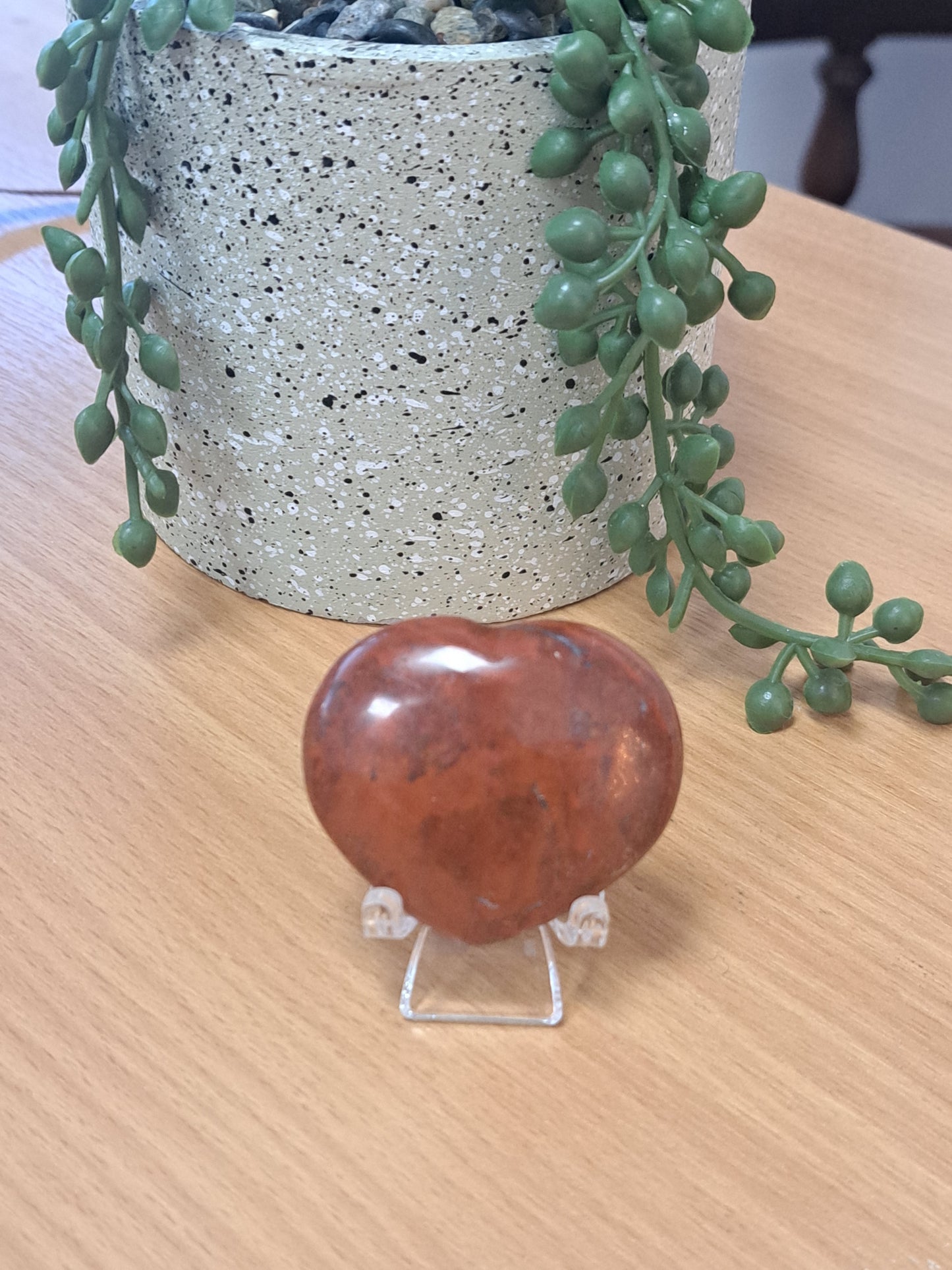 Red jasper heart