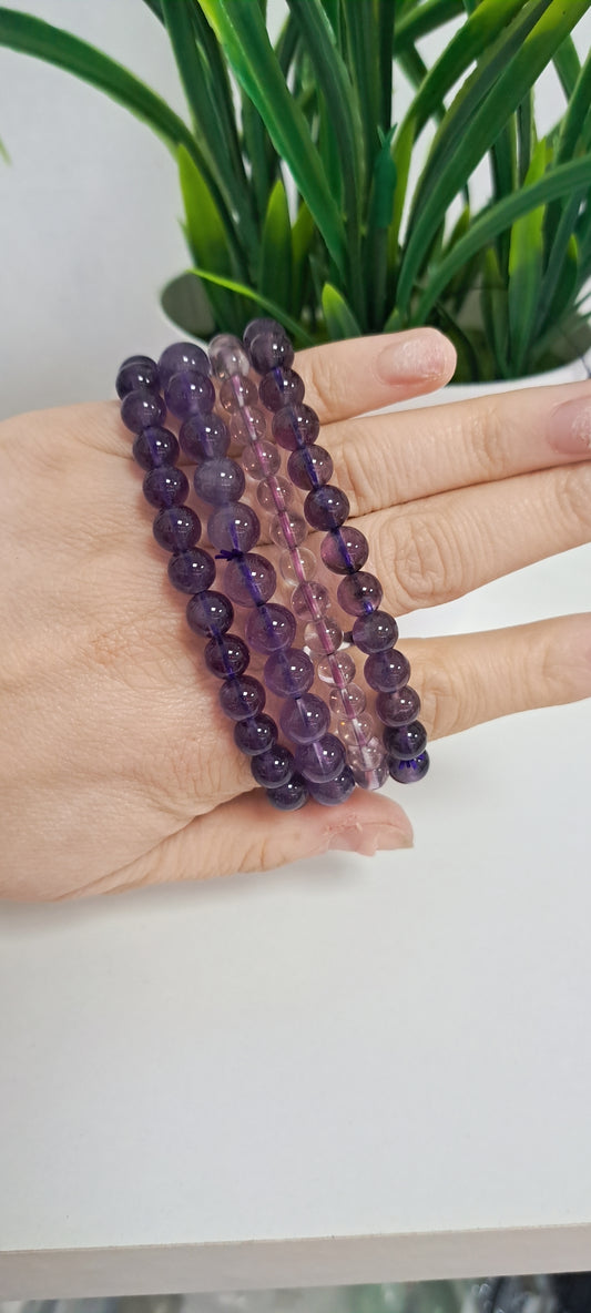 6mm Amethyst bracelet