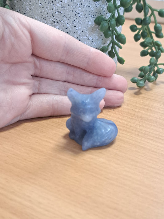 Blue aventurine fox