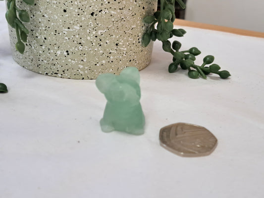 Green fluorite small frenchie