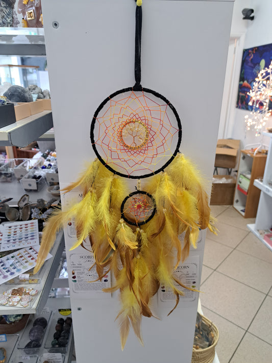 Large Yellow dreamcatcher