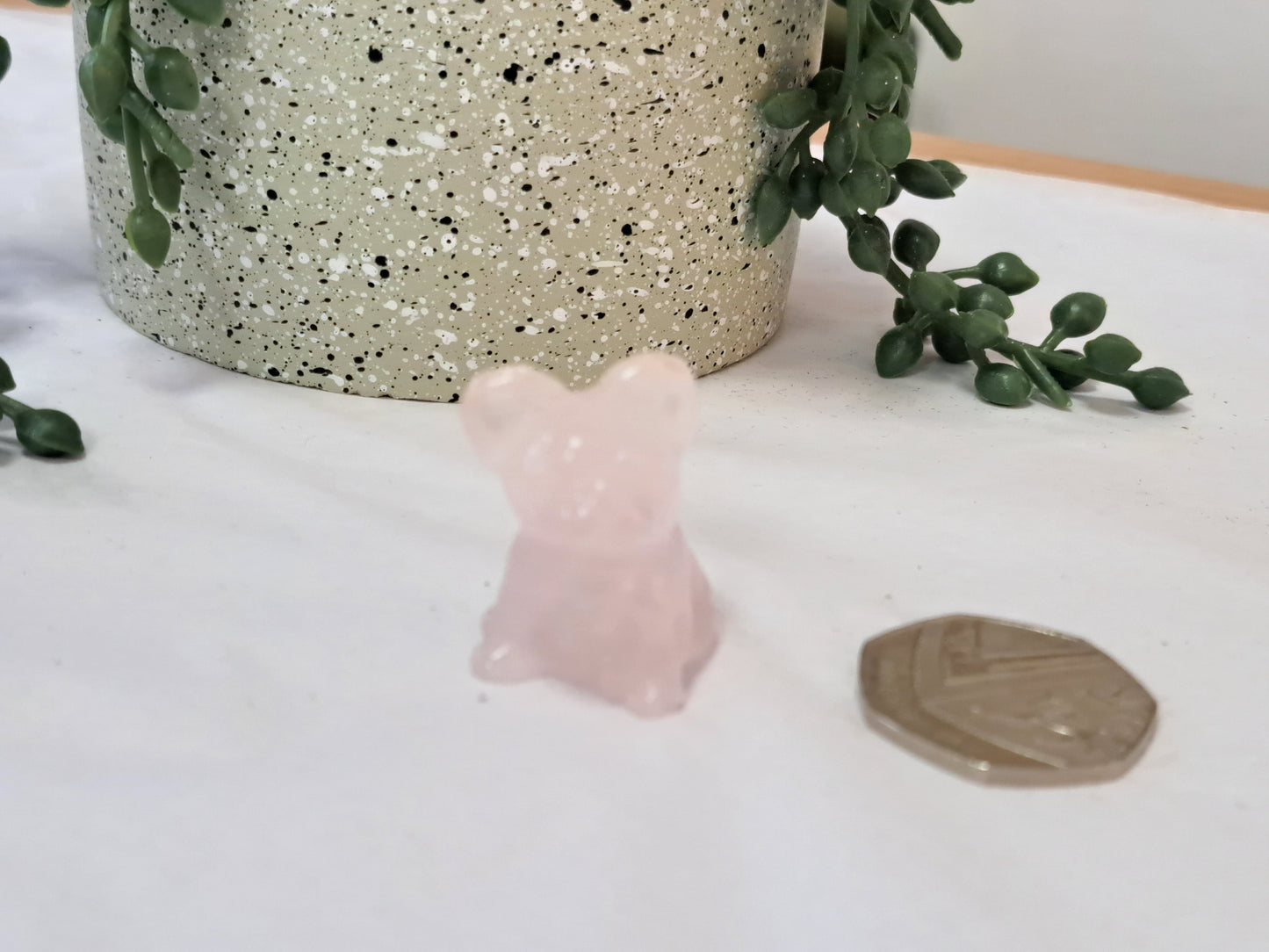 Rose quartz small frenchie