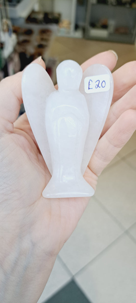 Milky quartz angel