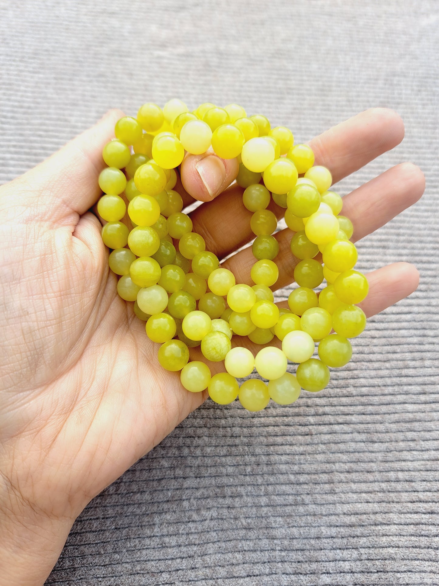 Lemon jade bracelet