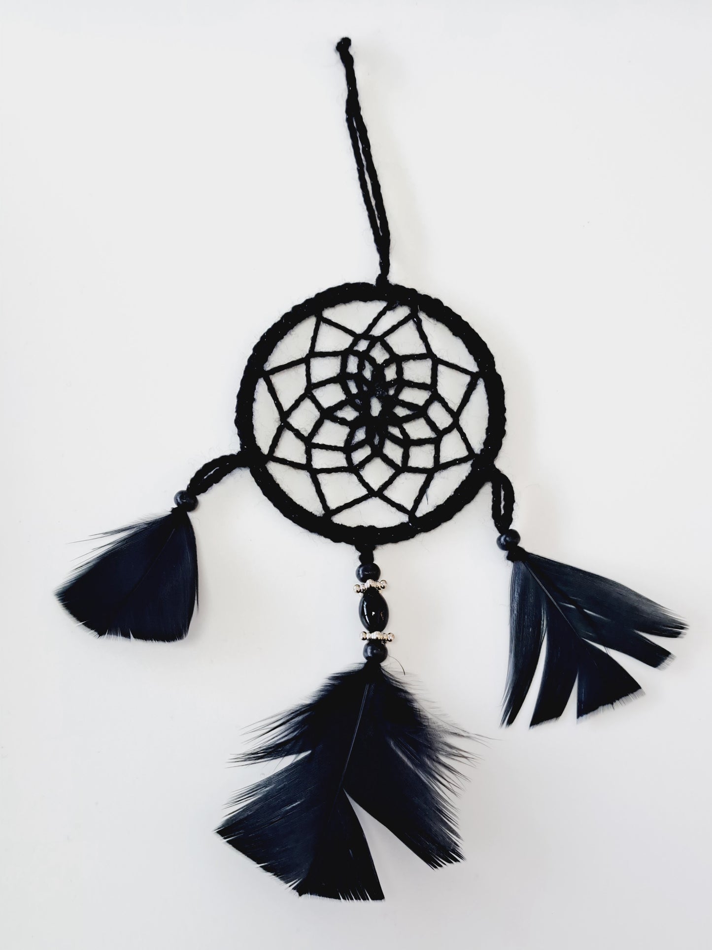 Black feather dreamcatcher