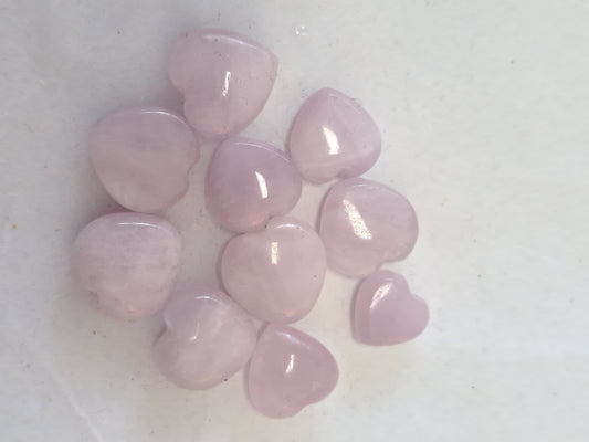 Lavender quartz mini heart