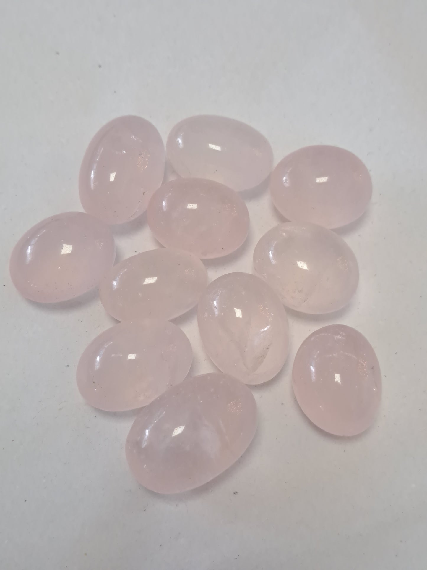 Rose quartz tumbles