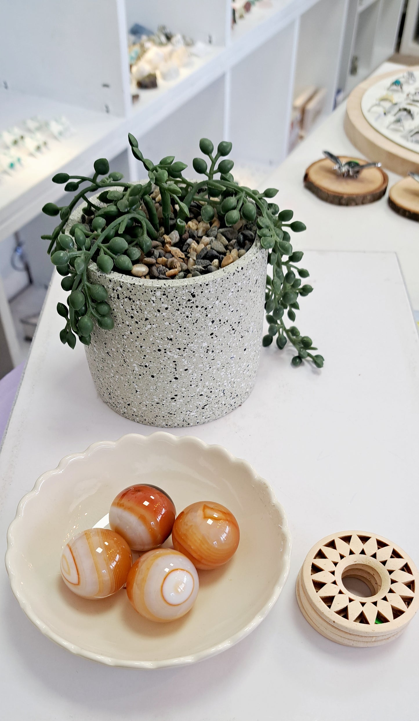 Carnelian Sphere with stand