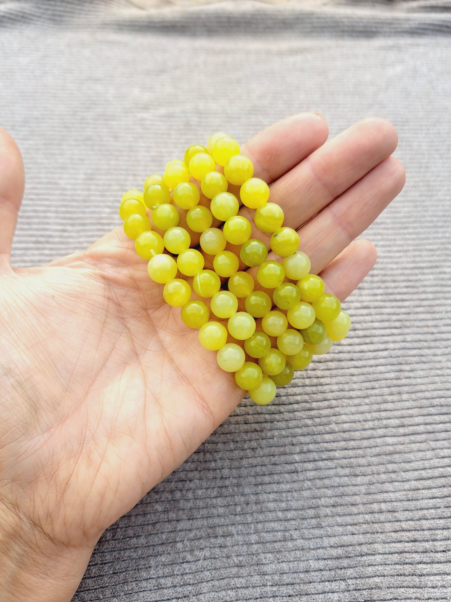 Lemon jade bracelet