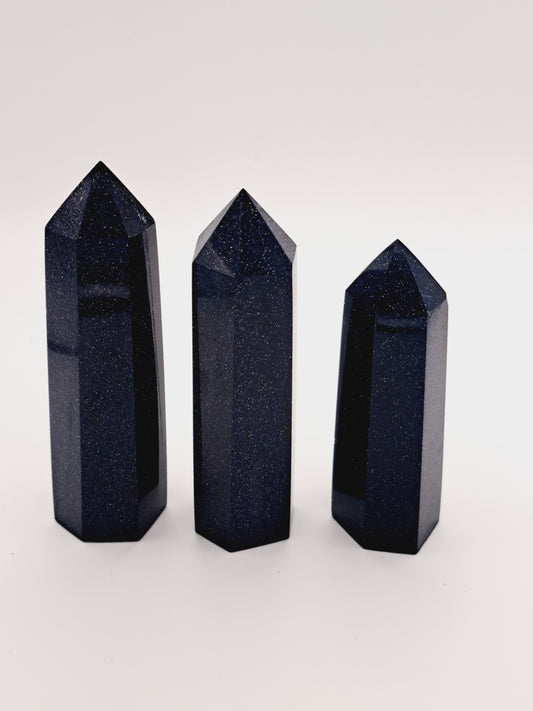 Blue goldstone tower