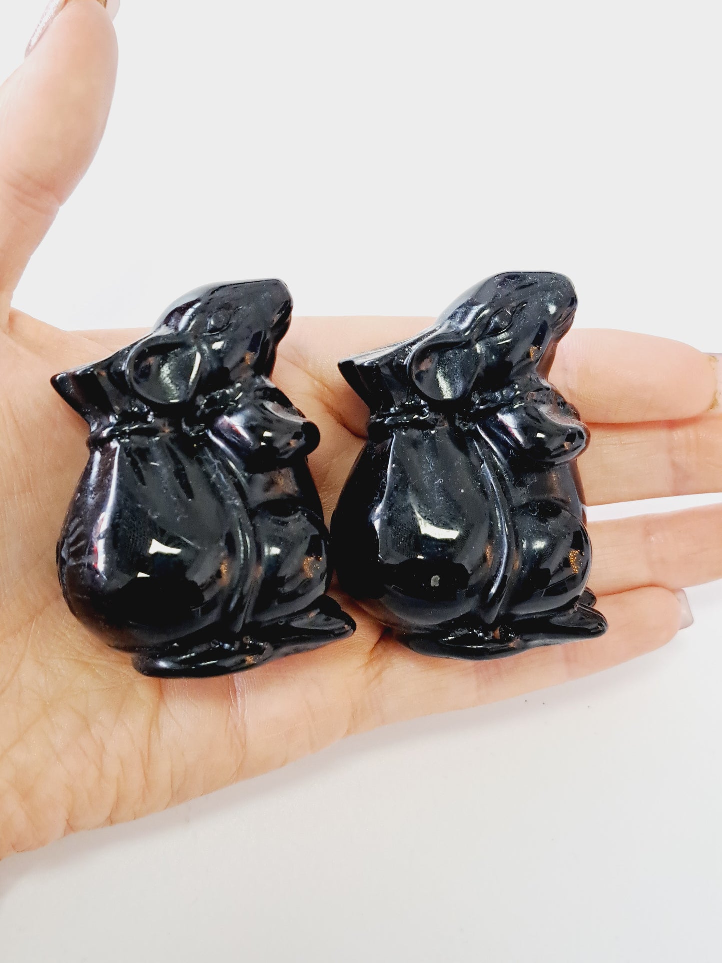 Black obsidian moneybag mouse