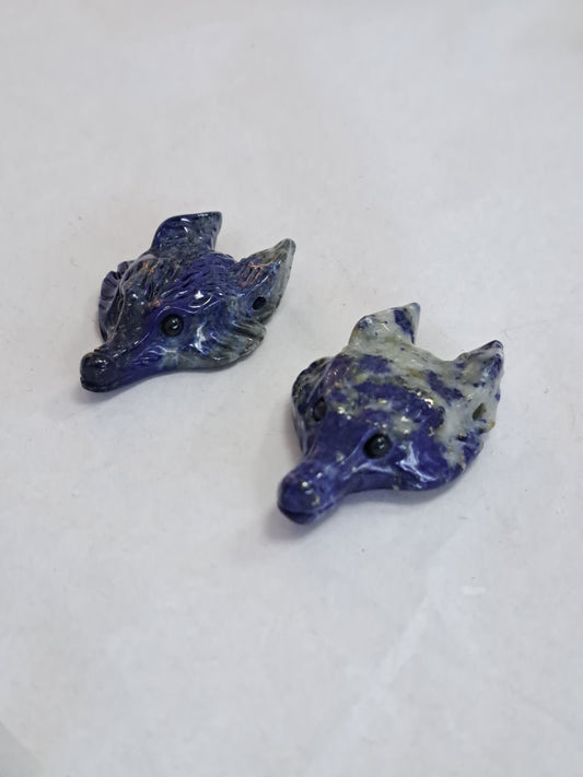 Lapis Lazuli fox head