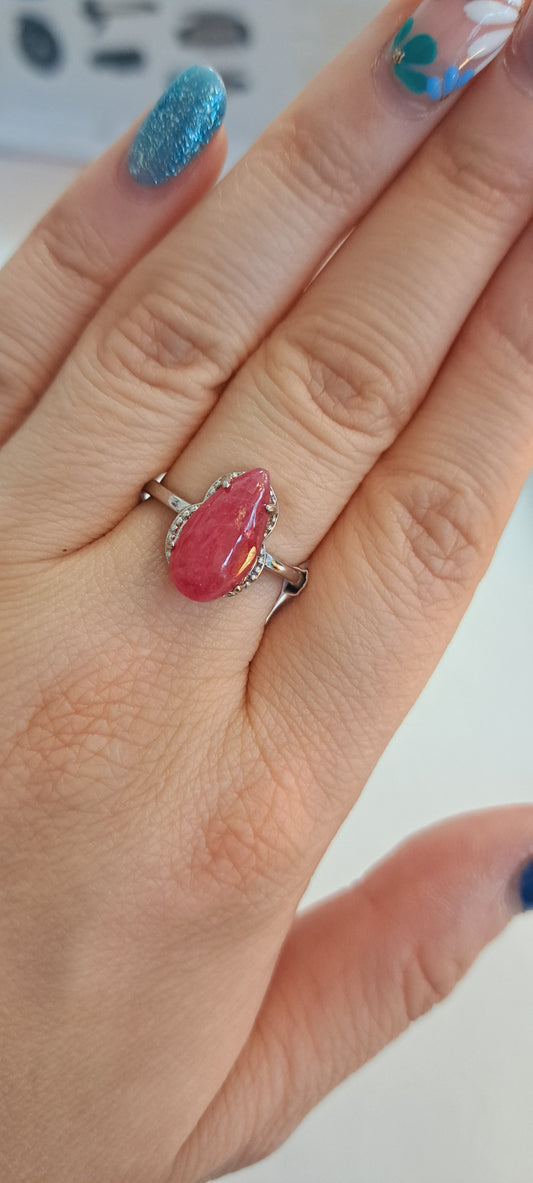 Ruby ring ( man made)