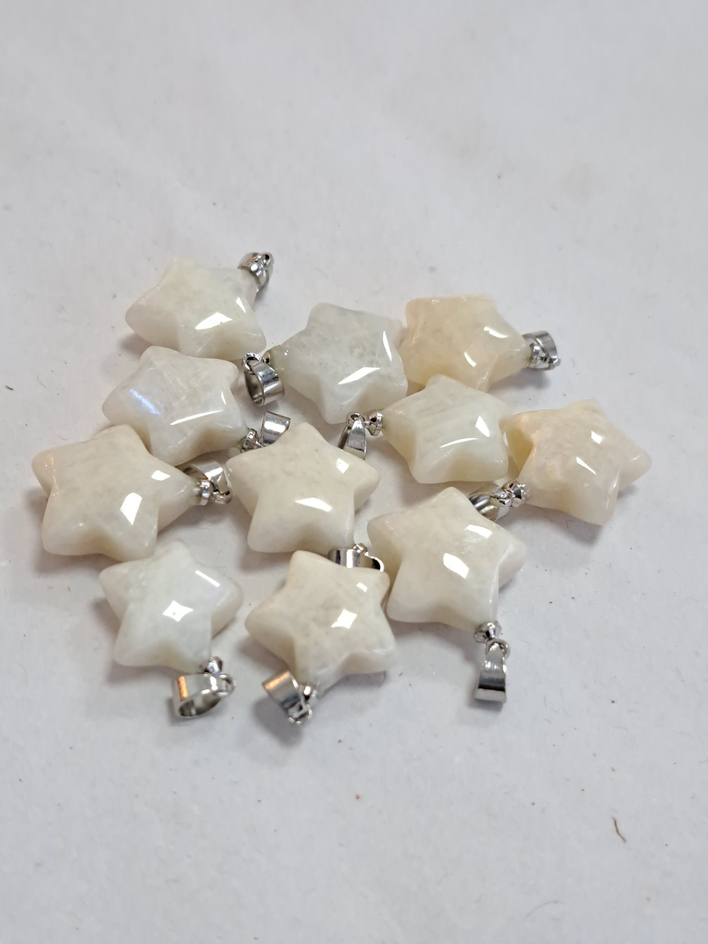 Moonstone star pendant